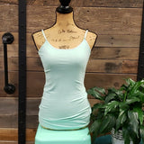 Cotton Tunic Length Adjustable Strap Cami 3 Pack