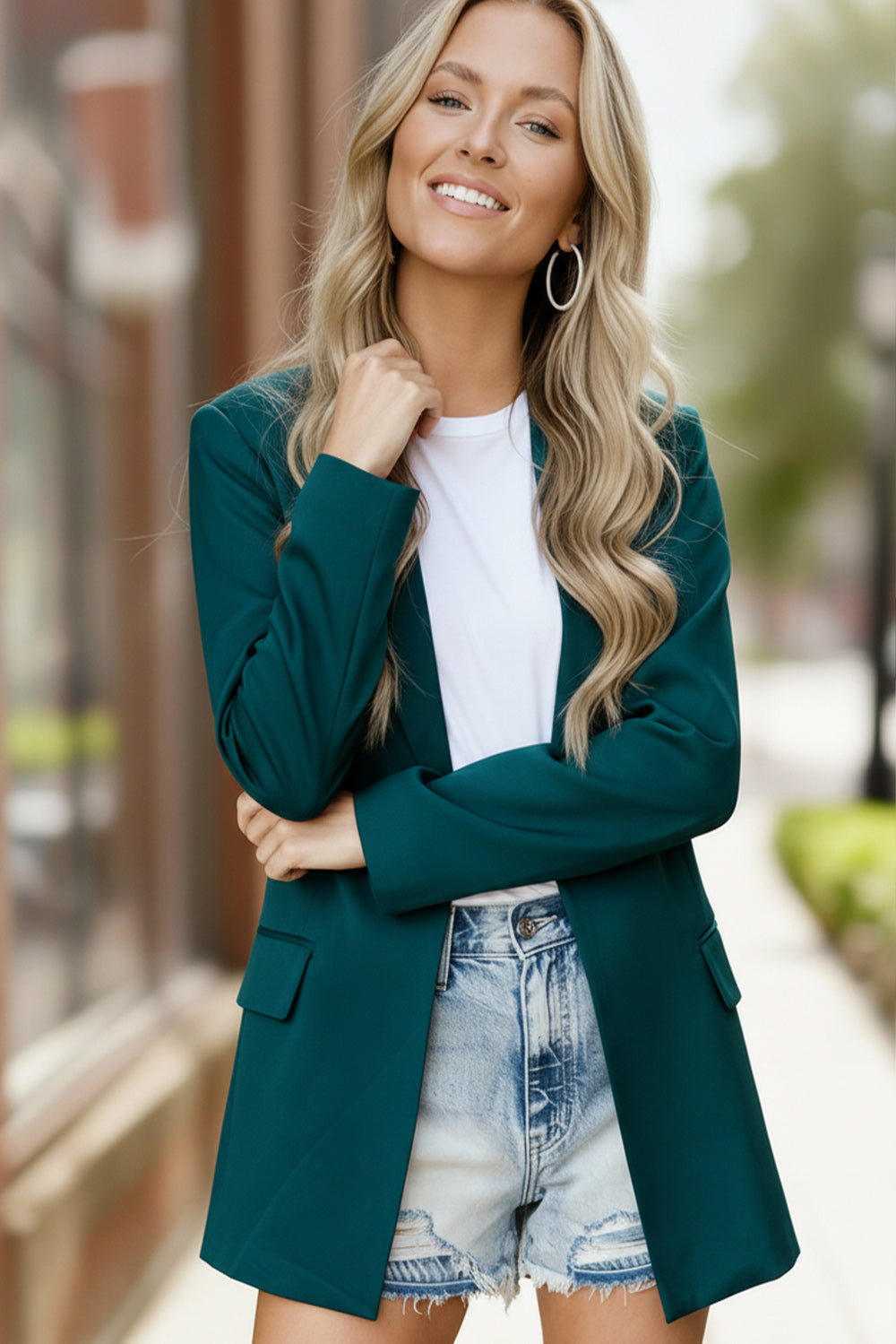 City Chic Green Blazer
