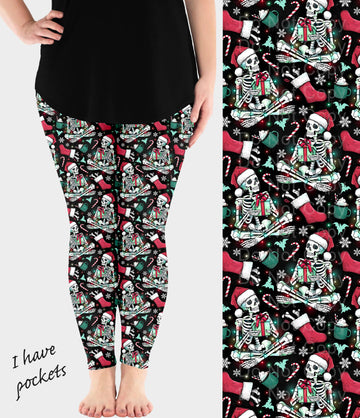 RTS - Jolly Skele Leggings w/ Pockets