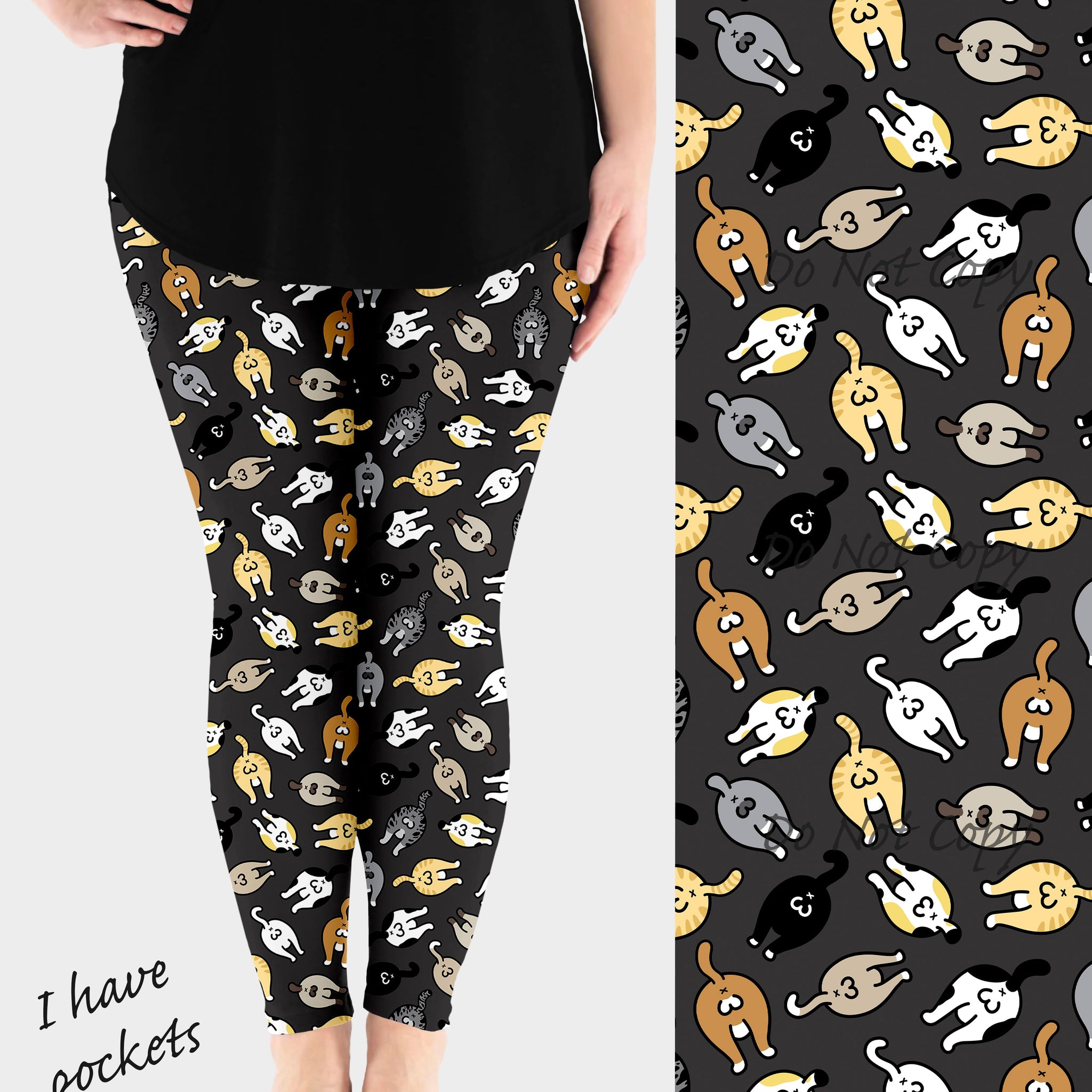 RTS - Kitty Ballin Leggings w/ Pockets