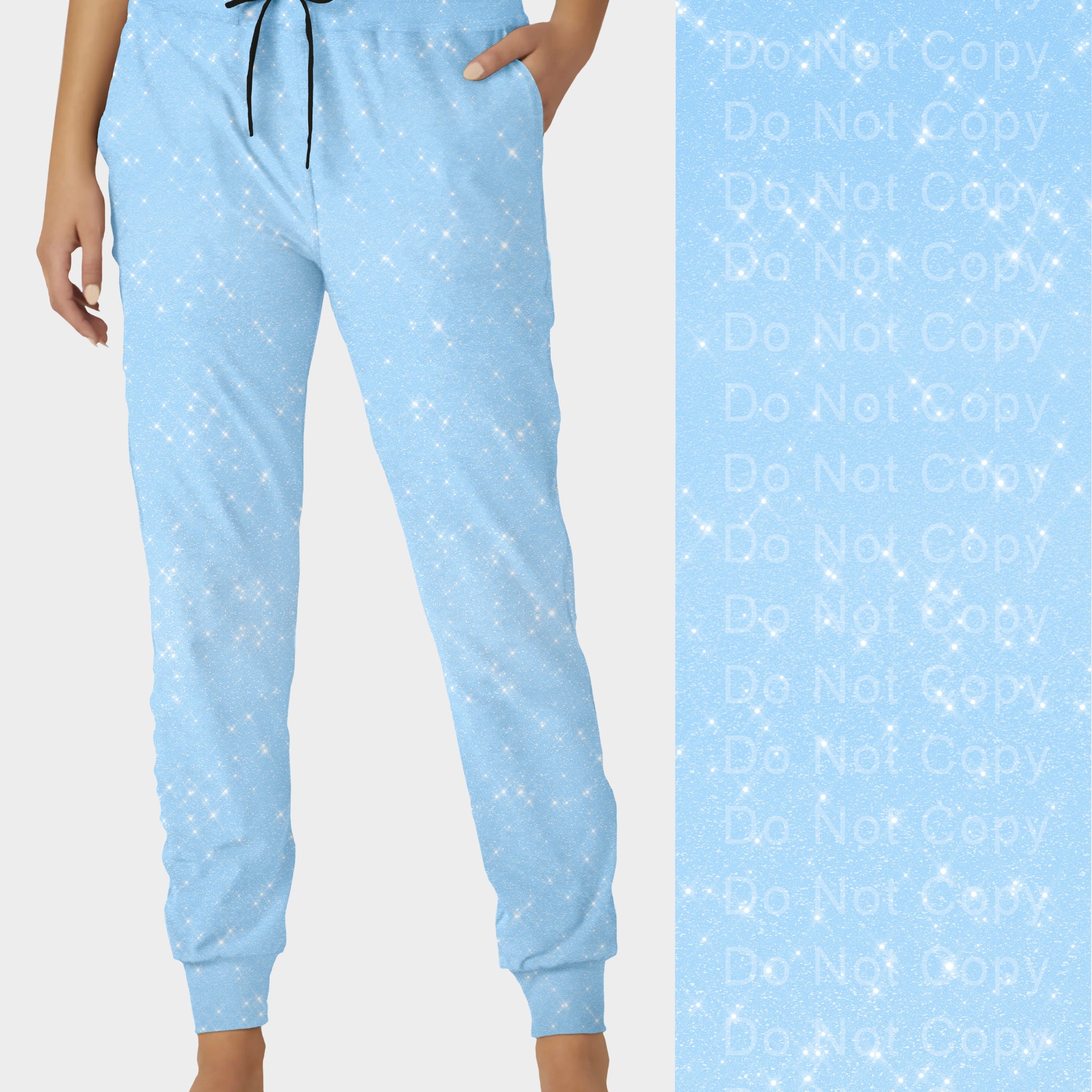 RTS - Light Blue Sparkle Joggers