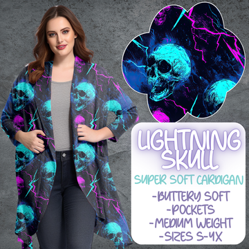 LIGHTNING SKULL - CARDIGAN B105 PREORDER CLOSING 5/19