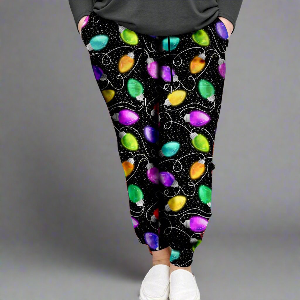 Christmas String Lights Print Leggings w/ Pockets | ETA 12/5