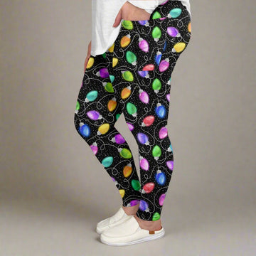 Christmas String Lights Print Leggings w/ Pockets | ETA 12/5