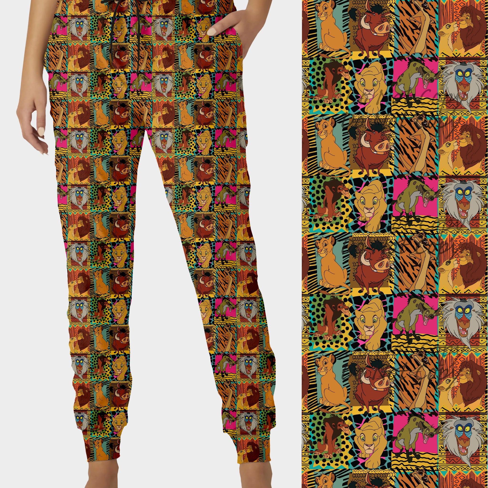 RTS - Lion Squares Joggers