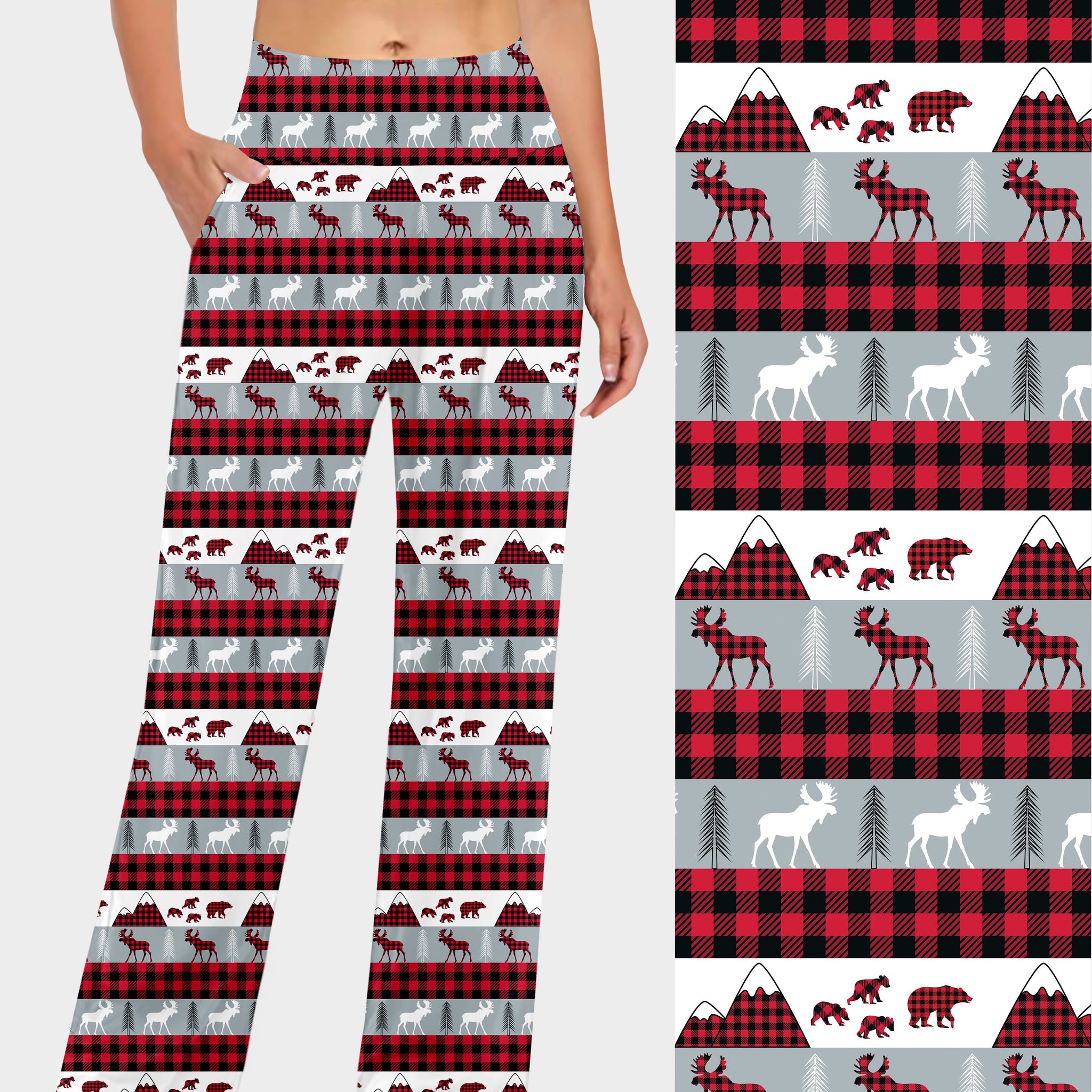 RTS - Lumberjack Stripes Lounge Pants