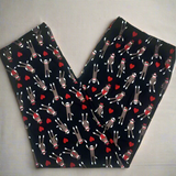 Sock Monkey Capri Print Soft Leggings