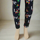 Love Puzzle Awareness Ribbon Print Soft Leggings