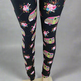 Leopard Floral Arrow Camper Print Leggings