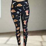 Western Print Soft Leggings