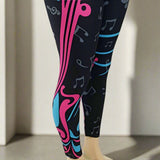 Music Can Change The World - Guitar Print Leggings