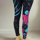 Music Can Change The World - Guitar Print Leggings