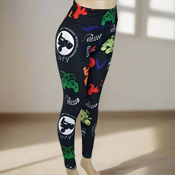 ATV-Themed Leggings for Adults and Kids - Soft Brushed Fabric for All-Year Comfort