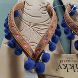 Pom Pom Sandal - Blue