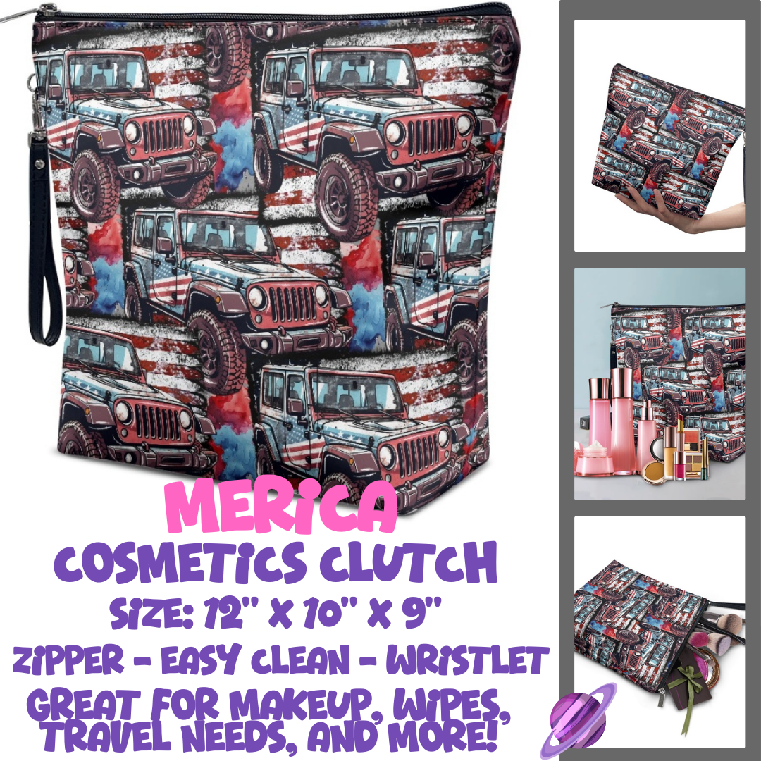 MERICA - CUSTOM COSMETIC CLUTCH PREORDER CLOSES 12/16