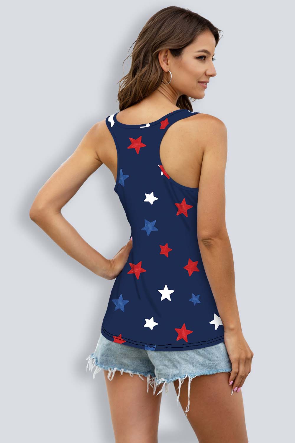 Navy Stars Tank top