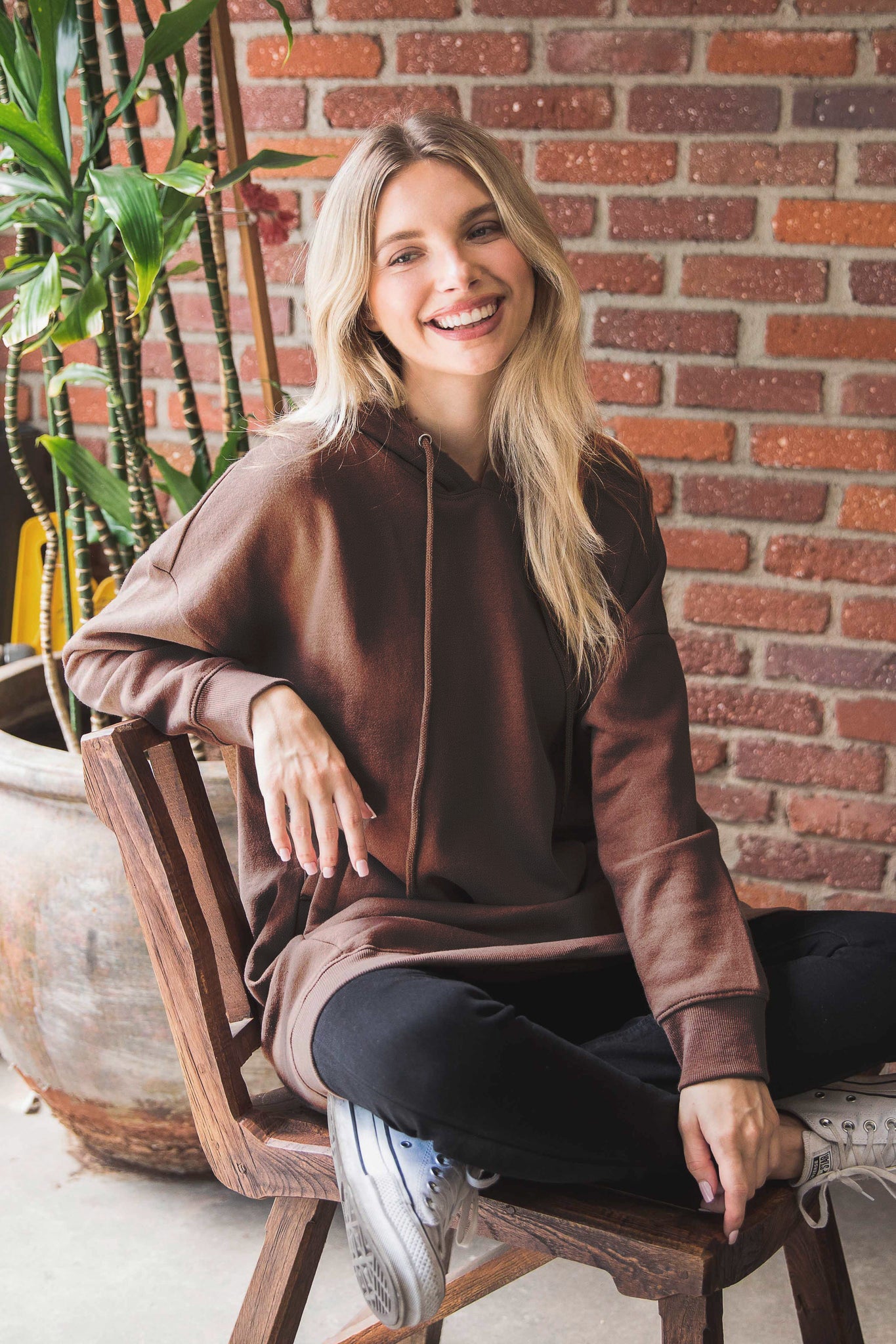 Oversized Hoodie Tunic Dress w/ Side Pockets