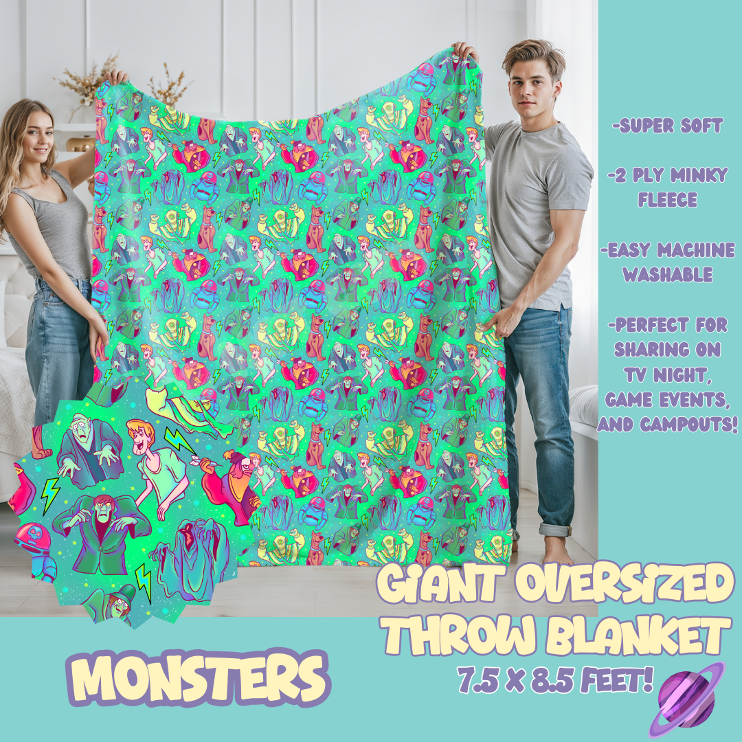 MONSTERS - OVERSIZED THROW BLANKET 11 - PREORDER CLOSING 2/2