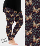 RTS - Moody Butterfly Leggings w/ Pockets