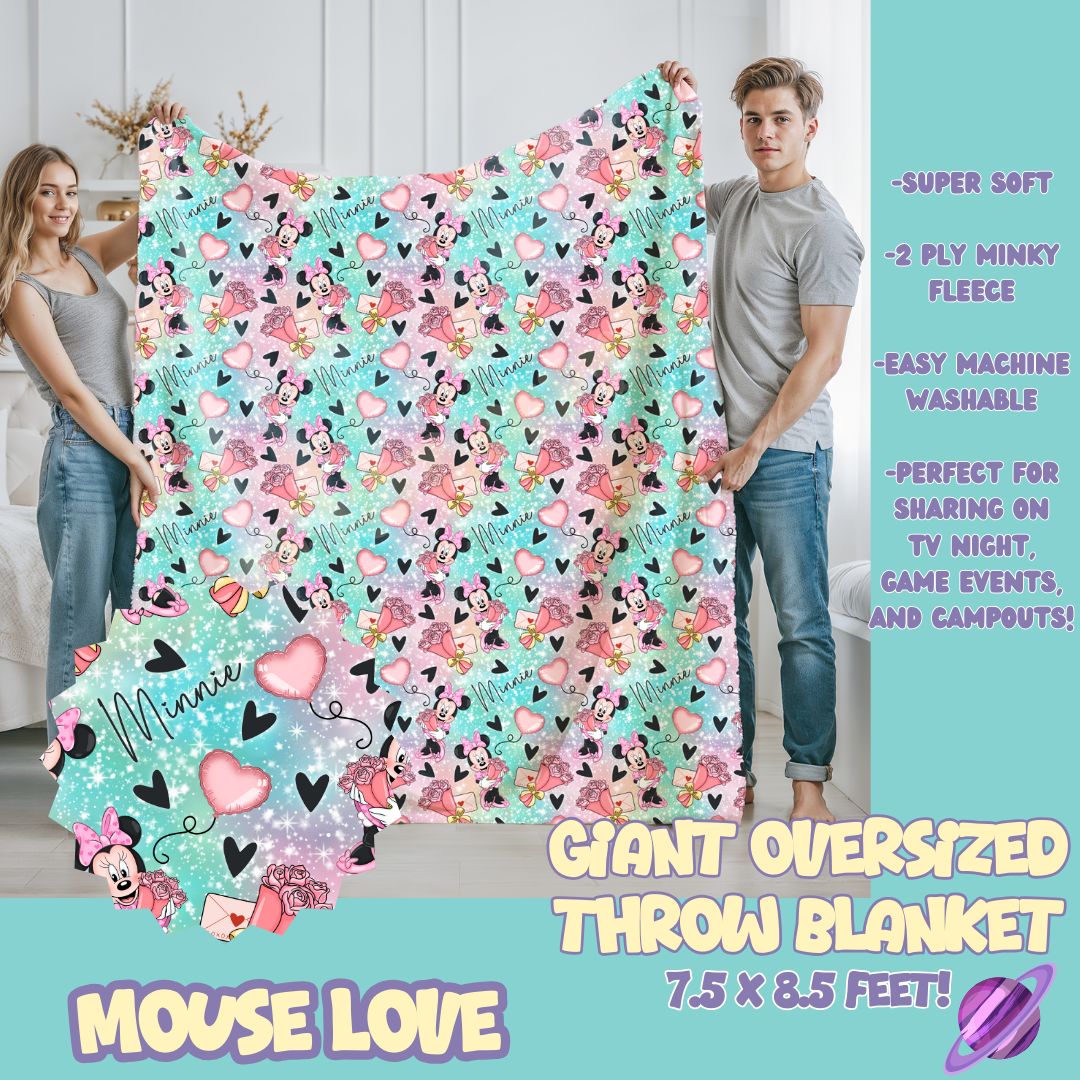 MOUSE LOVE - OVERSIZED THROW BLANKET 11 - PREORDER CLOSING 2/2