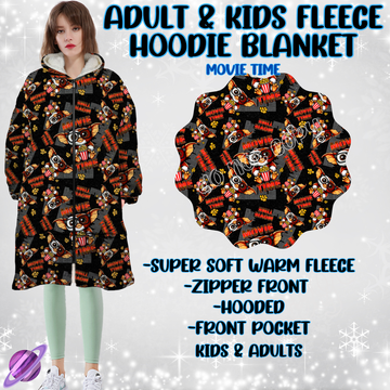 MOVIE TIME- HOODIE BLANKET RUN-PREORDER CLOSING 9/28 ETA NOV