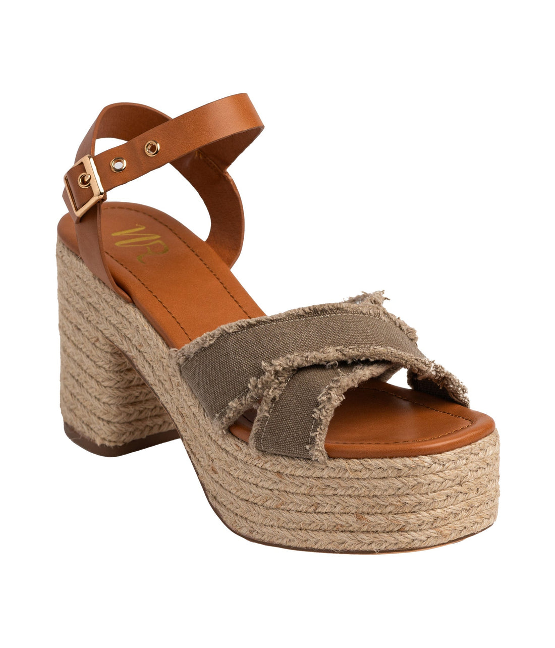 Nana Platform Sandals in Khaki