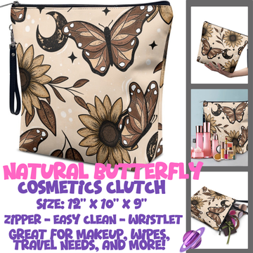 NATURAL BUTTERFLY - CUSTOM COSMETIC CLUTCH PREORDER CLOSES 12/16