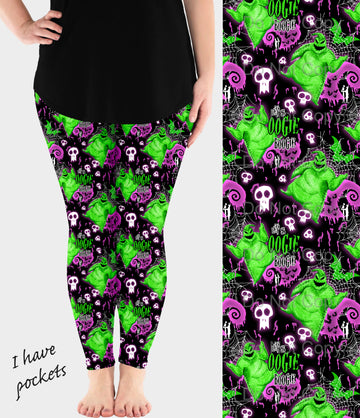 RTS - Neon Boogie Leggings w/ Pockets