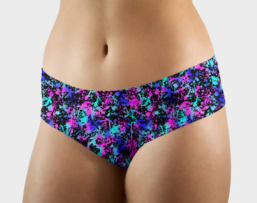 RTS - Neon Splatter Hipster/High Waist Panties