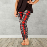 Sweater Argyle Print Christmas Soft Leggings
