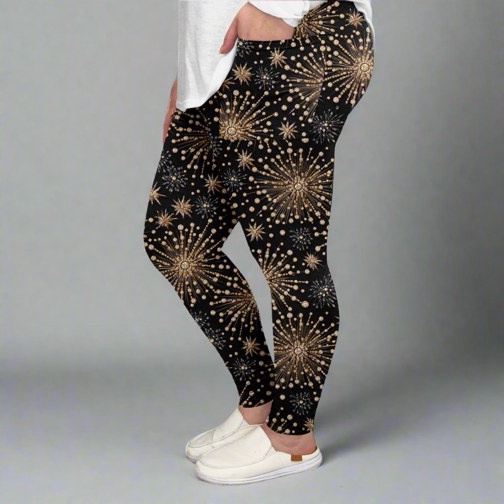 New Year Print Leggings w/ Pockets | ETA 12/5