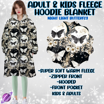 NIGHT LIGHT BUTTERFLY- HOODIE BLANKET RUN-PREORDER CLOSING 9/28 ETA NOV