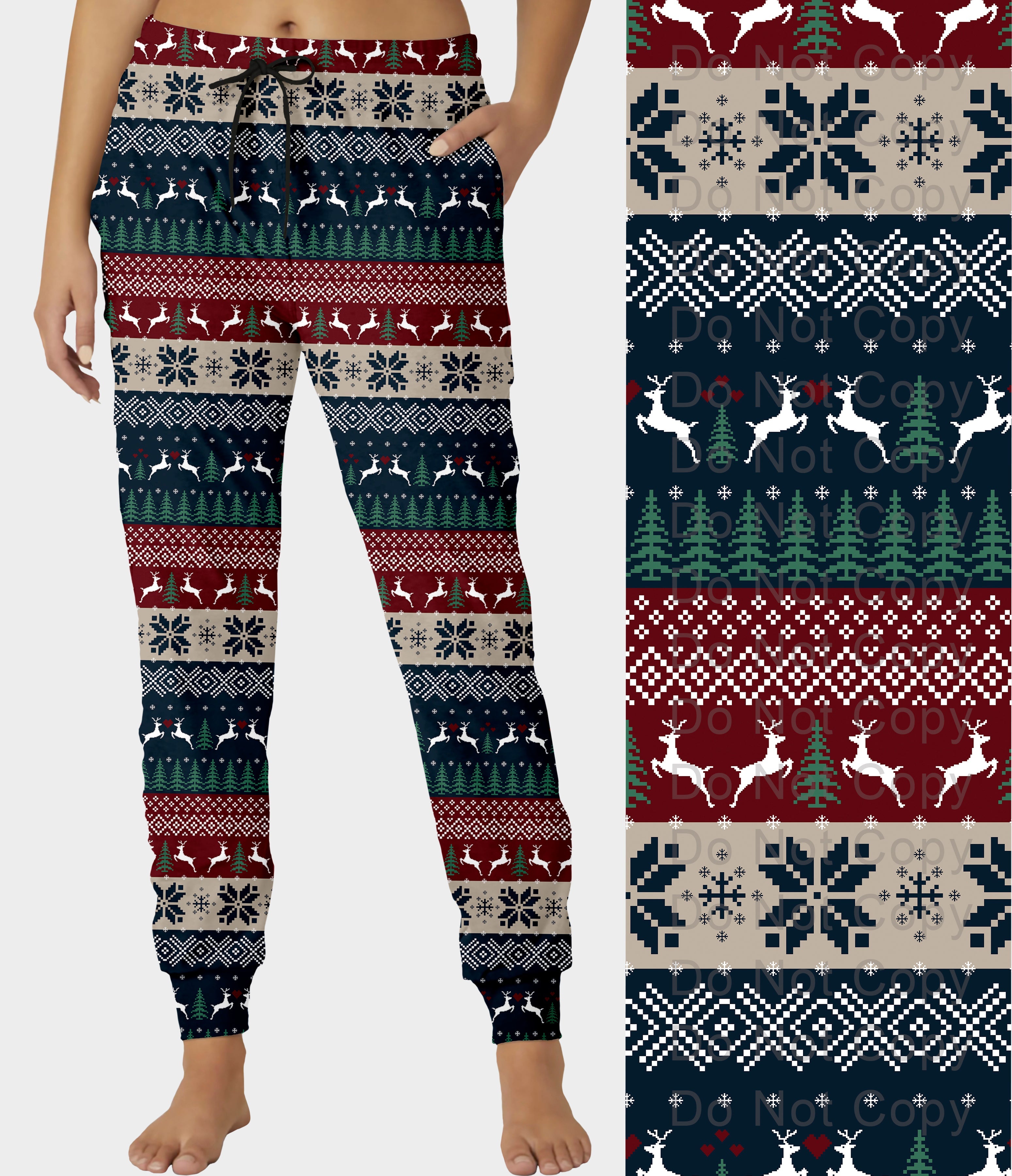 RTS - Nordic Christmas Jogger Pants