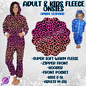 OMBRE LEOPARD-ONESIES ROUND 3- PREORDER CLOSING 9/23