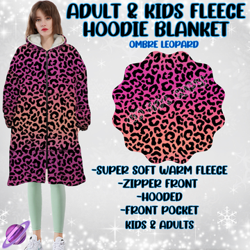 OMBRE LEOPARD- HOODIE BLANKET RUN-PREORDER CLOSING 9/28 ETA NOV