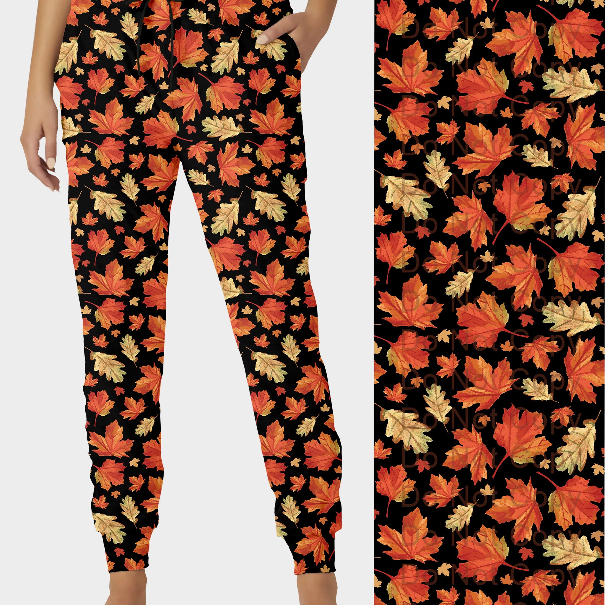 RTS - Orange Leaves Joggers