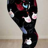 Dreamy Owl Print Leggings - Adult & Kid Sizes