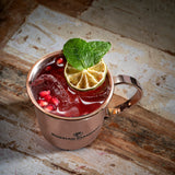 Pair (2) Russian Standard Vodka Moscow Mule Copper Coated Mug Bar Set