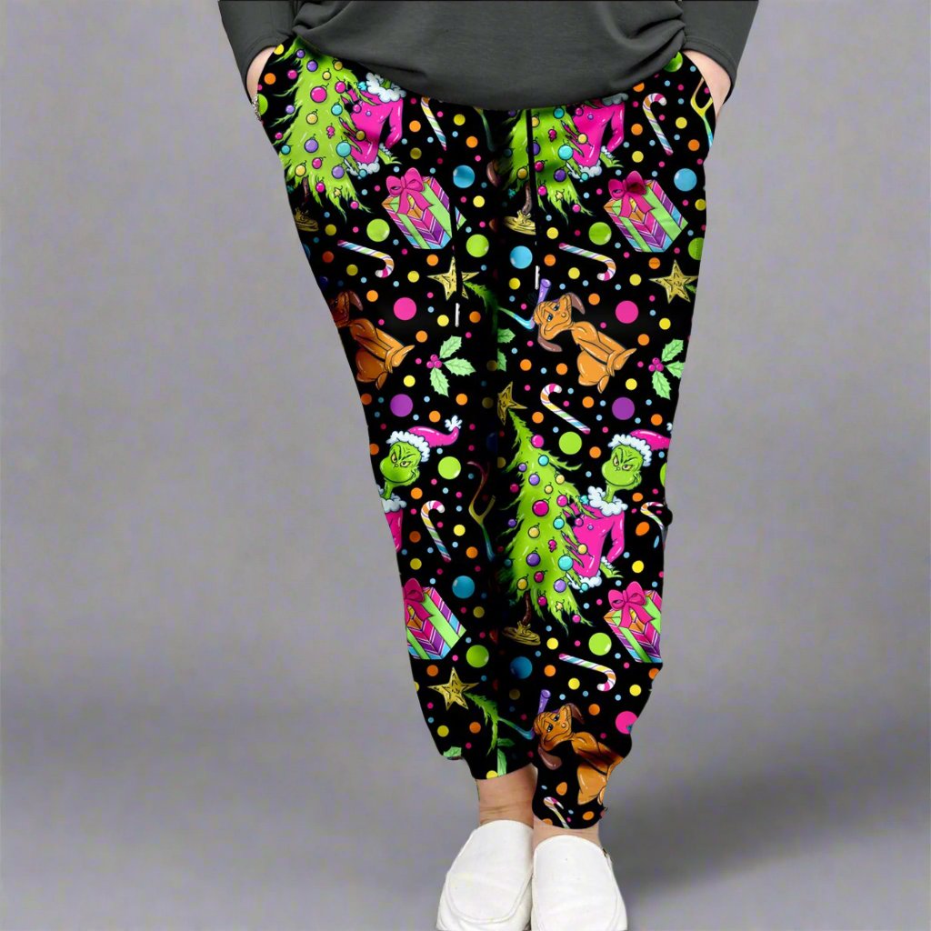 Grinch Mr Green in Pink Print Leggings w/ Pockets | ETA 12/5