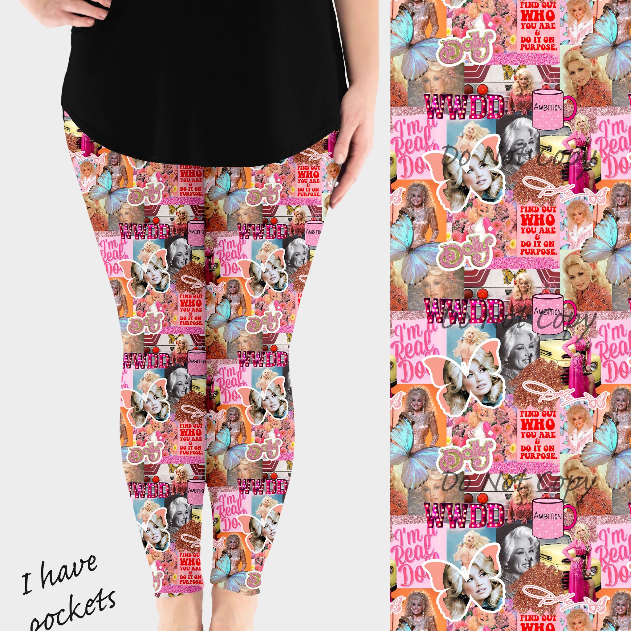 RTS - Pink Ambition Leggings w/ Pockets