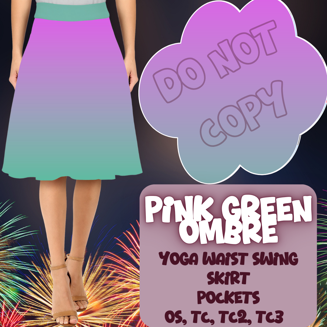 PINK GREEN OMBRE - SKIRT/LEGGING/JOGGER/LOUNGER - OMBRE RUN 3 PREORDER CLOSING 1/17