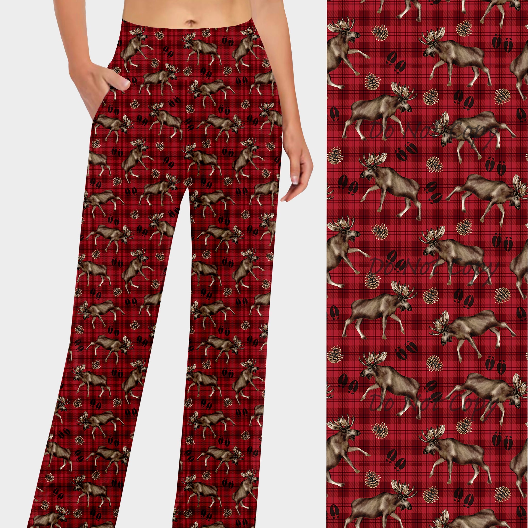 RTS - Plaid Moose Lounge Pants