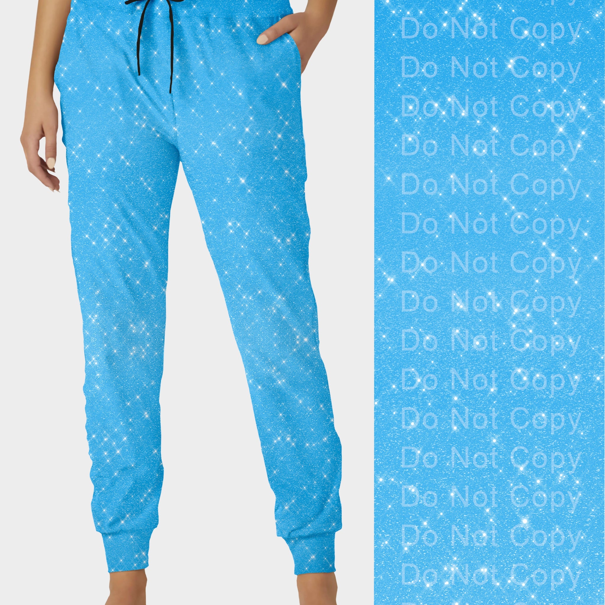 RTS - Pretty Blue Sparkle Joggers