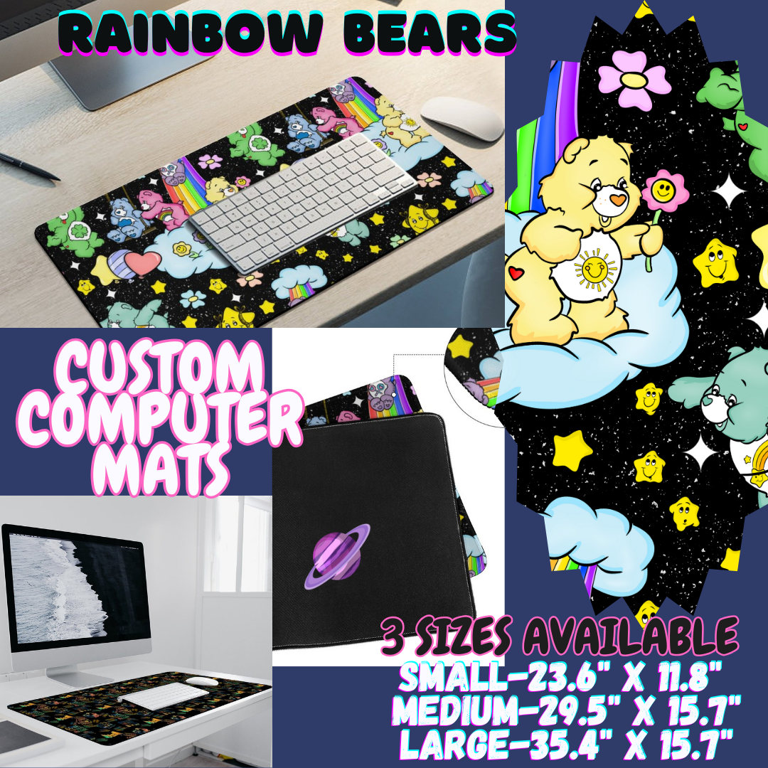 RAINBOW BEARS - COMPUTER MAT PREORDER CLOSING 12/6