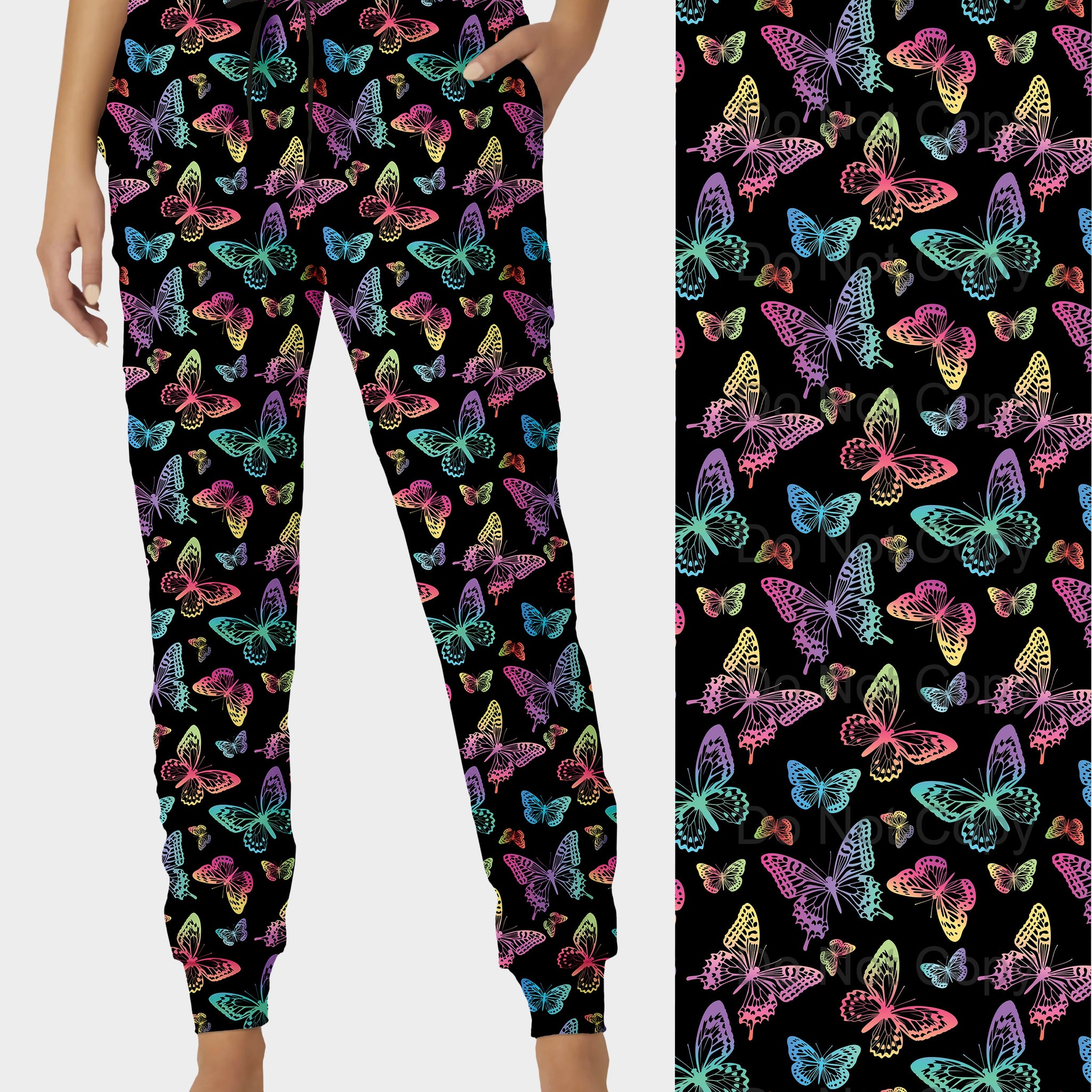 RTS - Rainbow Butterflies Joggers