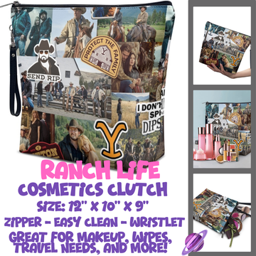 RANCH LIFE - CUSTOM COSMETIC CLUTCH PREORDER CLOSES 12/16