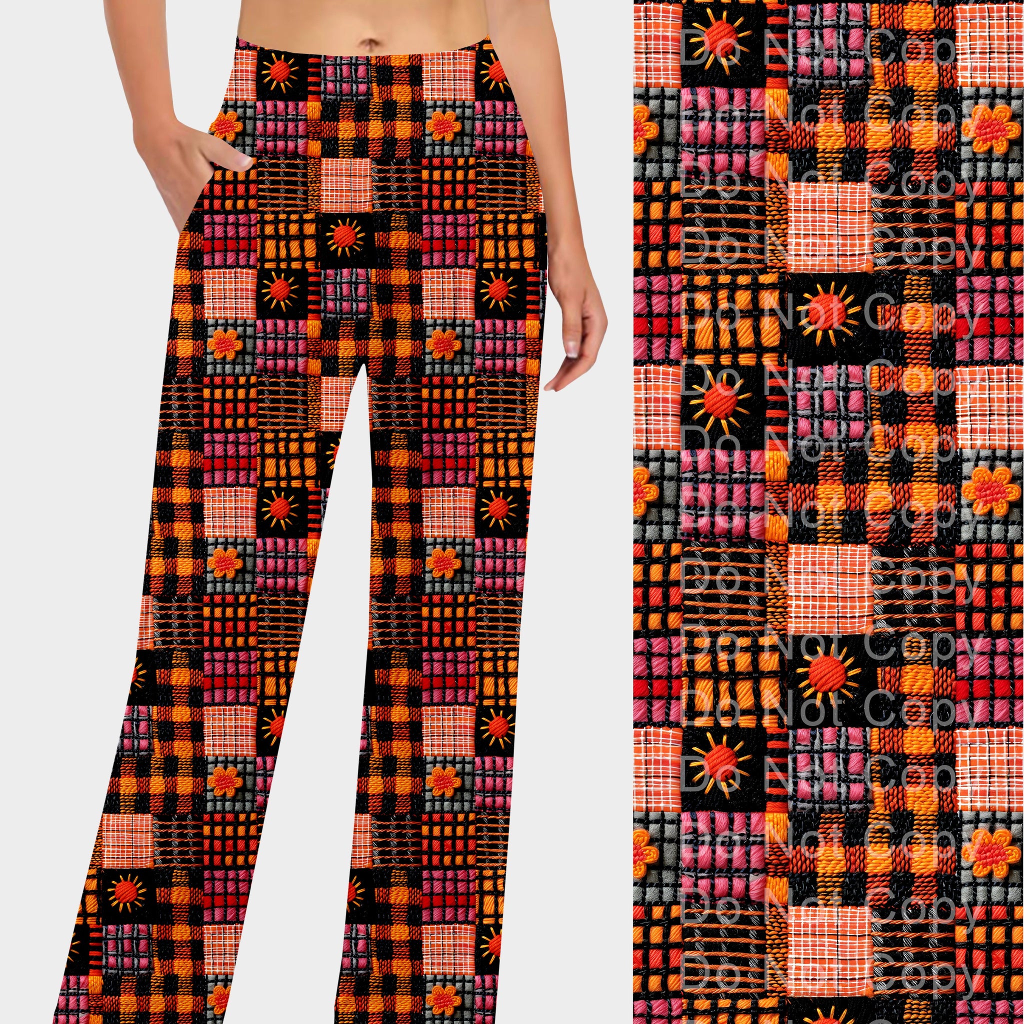 RTS - Retro Fall Squares Lounge Pants