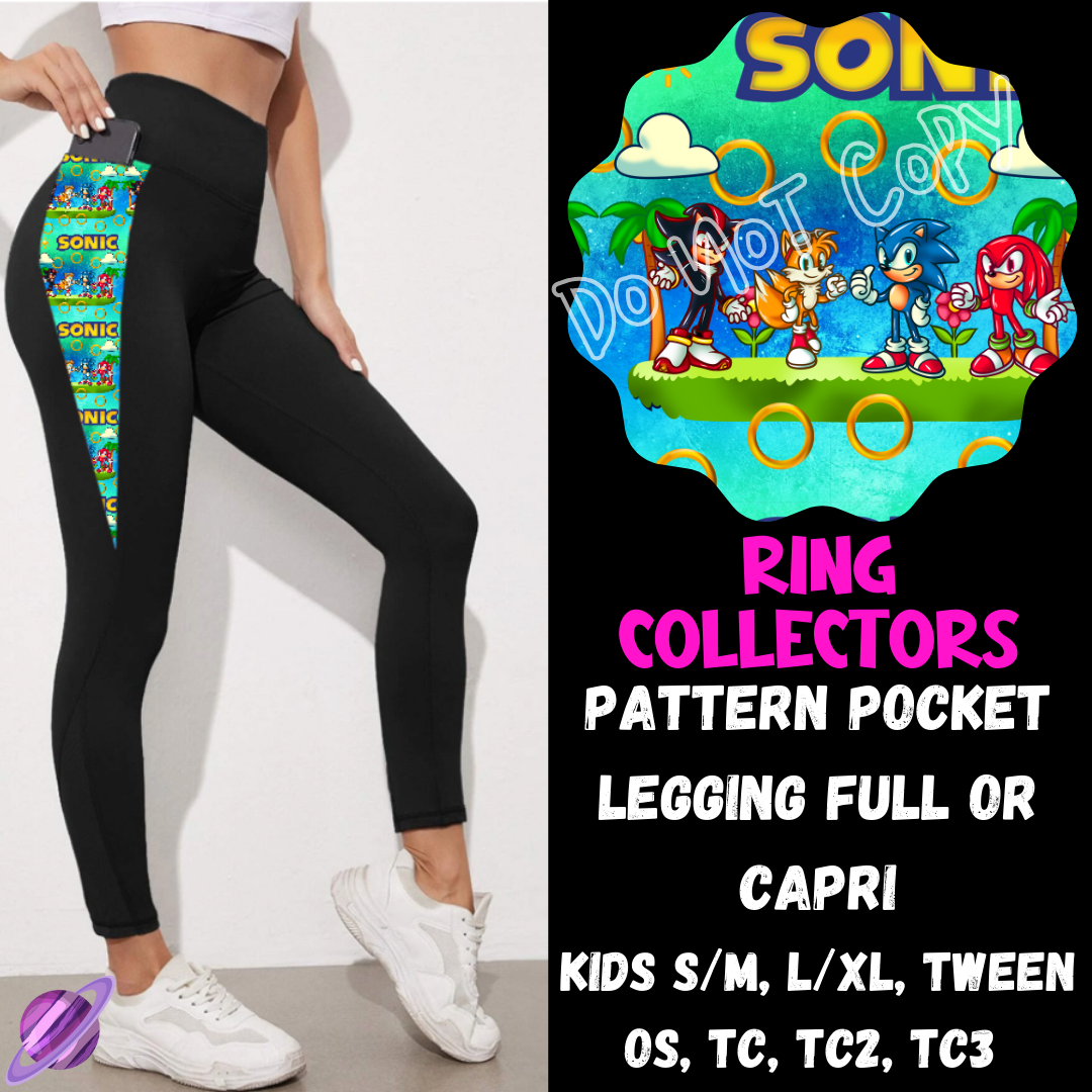 RING COLLECTORS - LEGGING/CAPRI-ZIP UP HOODIE OUTFIT RUN PREORDER CLOSES 1/26