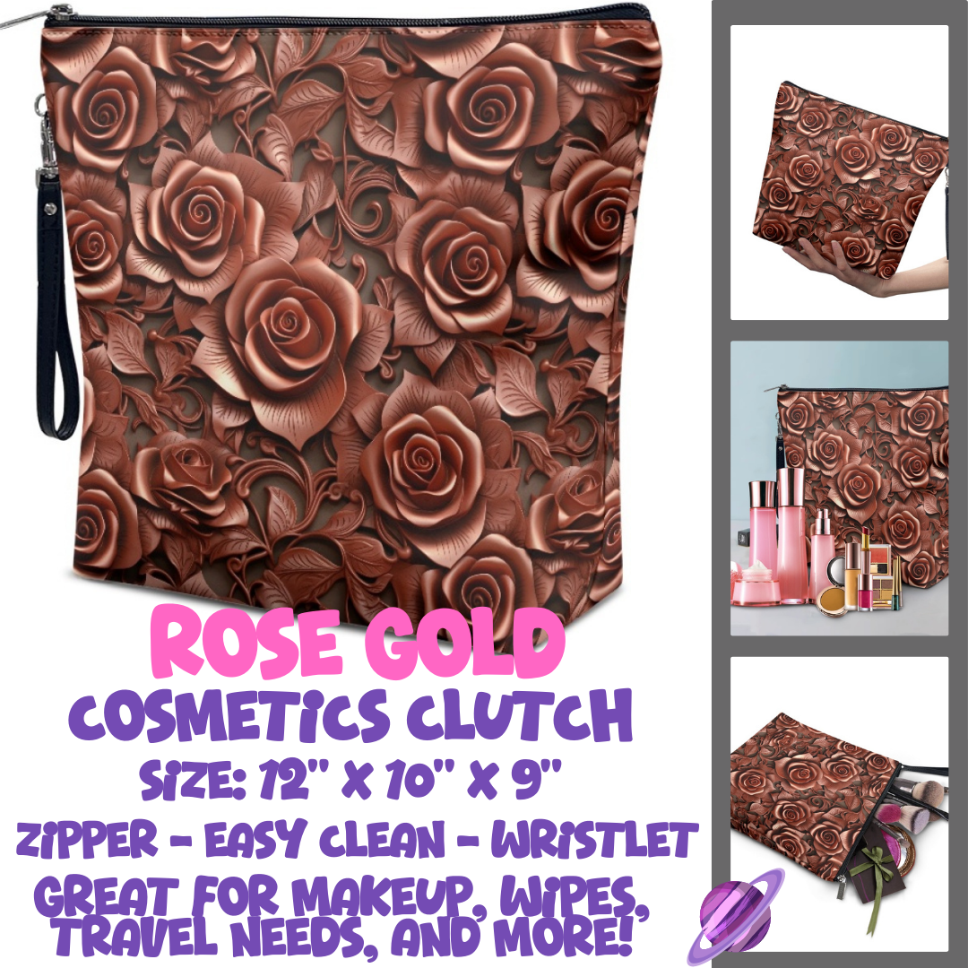 ROSE GOLD - CUSTOM COSMETIC CLUTCH PREORDER CLOSES 12/16