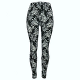 Black & White Paisley Soft Leggings